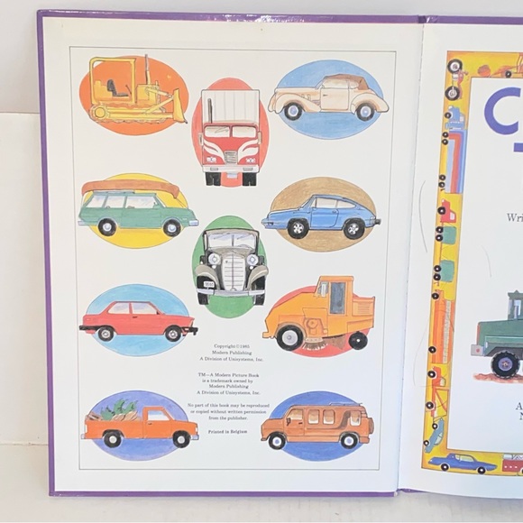 Vintage 1985 Cars and Trucks by Karen Rissing Hardcover 1st Printing - Picture 4 of 12